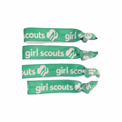 Green Girl Scout Hair tie