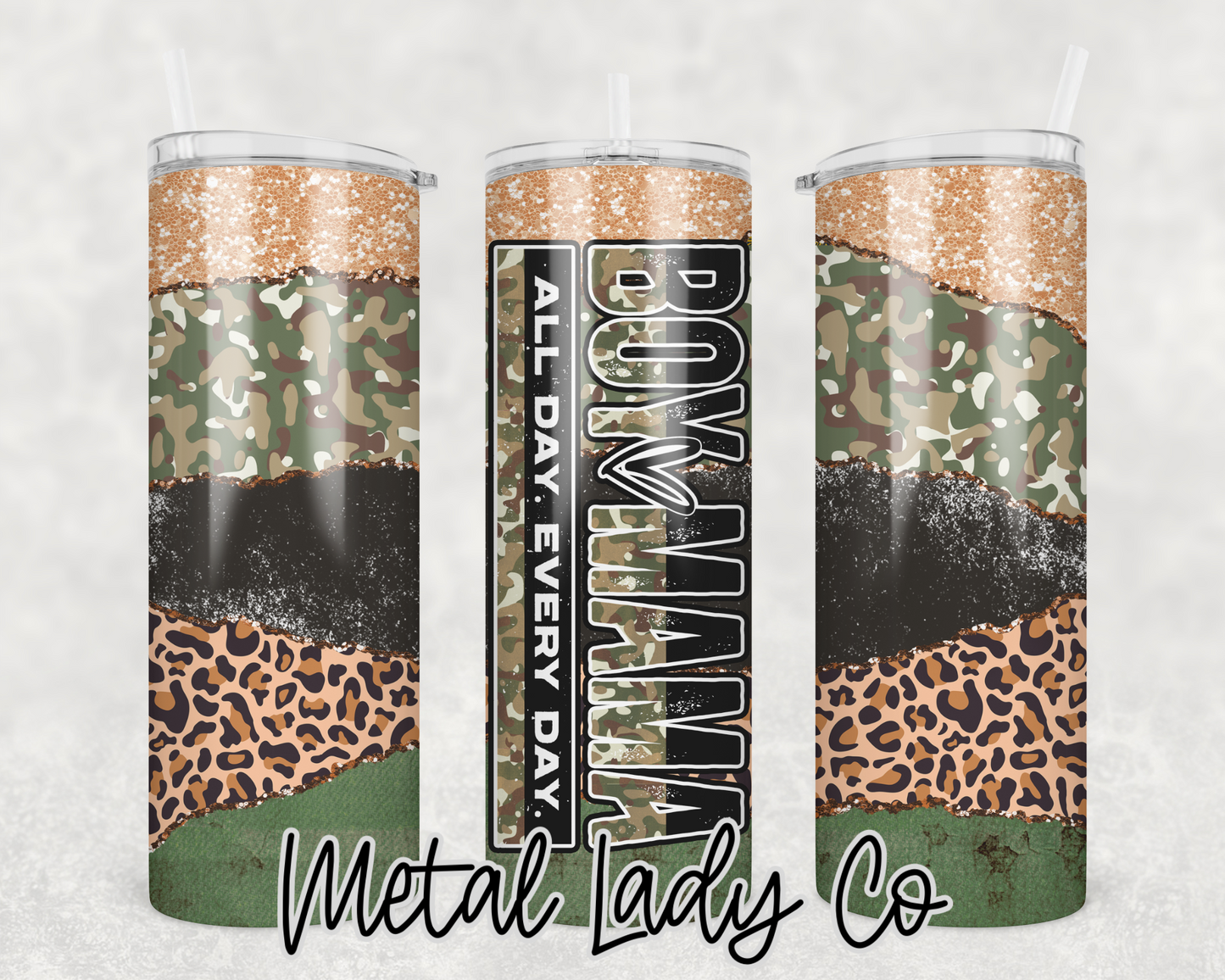 Boy Mom Camo Tumbler