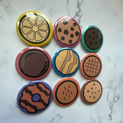 2.2 Inch, 9 pack Girl Scout Cookie Pinback Button Badge Pin Bundle - MetalLadyBoutique9 Pack 2.2 Inch