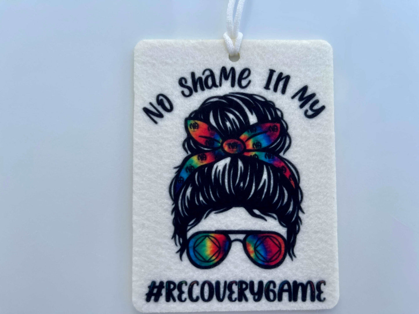 No shame in my recovery game air freshener