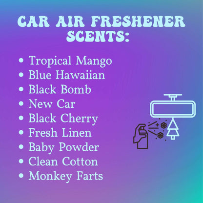 90's rap air freshener - MetalLadyBoutiqueBlue hawaiian