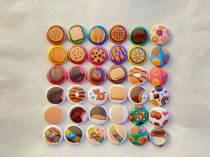35 piece Girl Scout Cookie 1 inch pinback button set