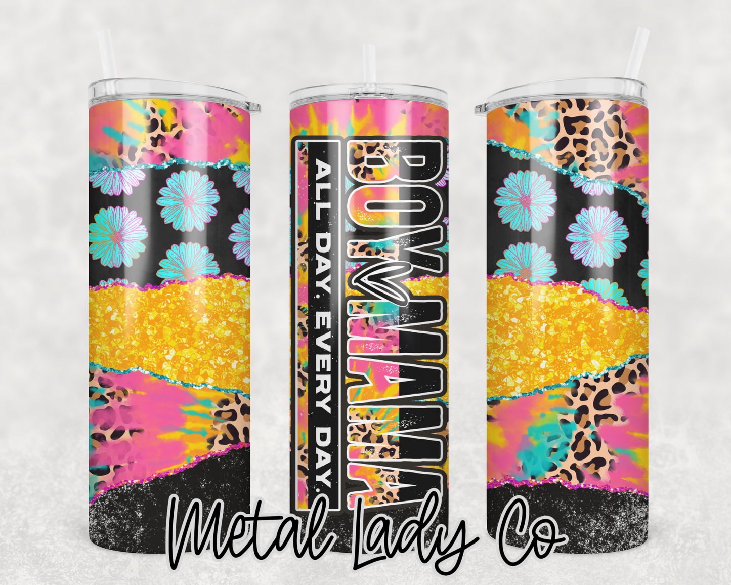 Boy Mom Bright Tumbler