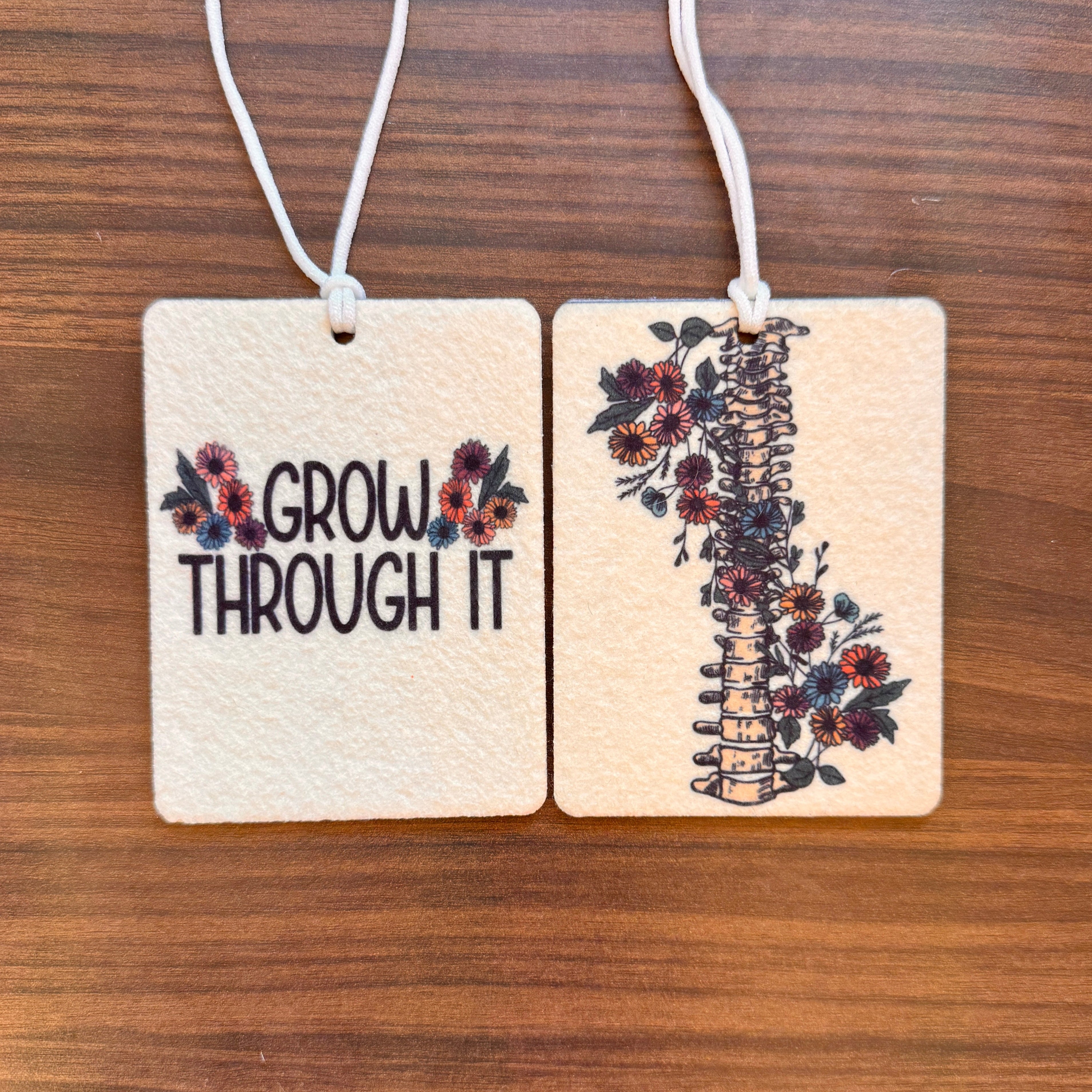 Grow through it car freshie