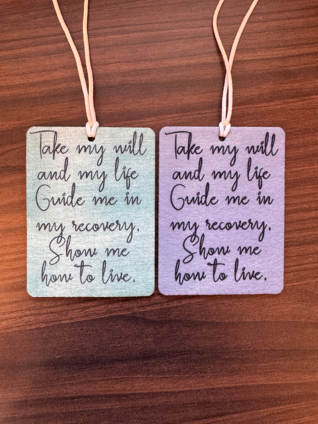 3rd step prayer car air freshener