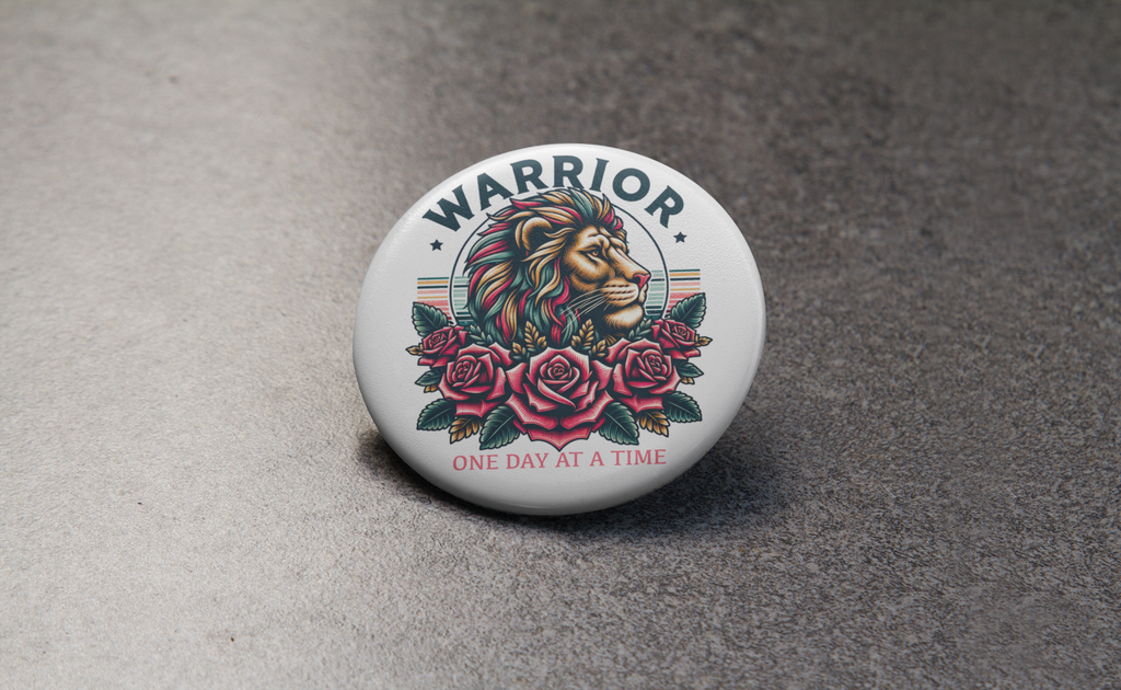 Warrior - One Day At a Time button
