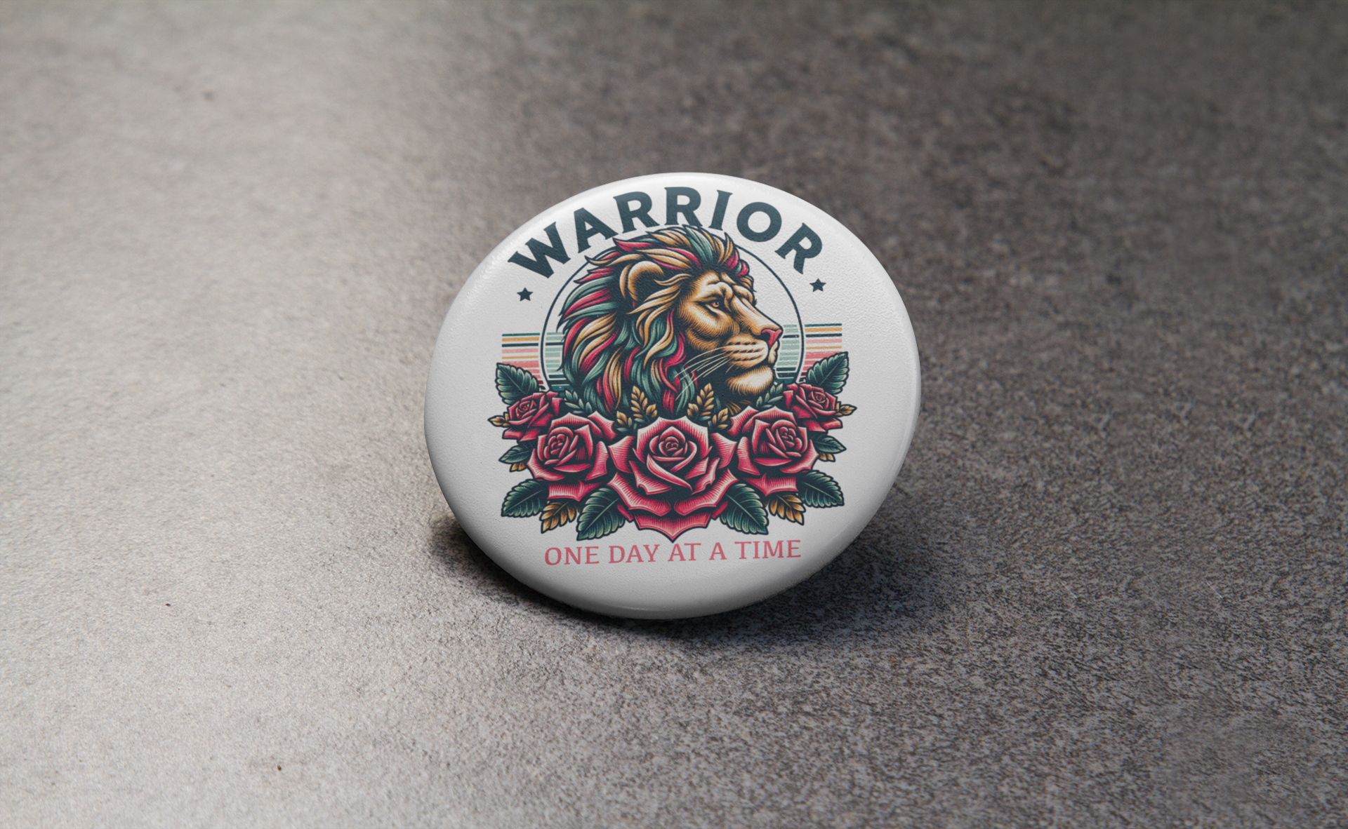 Warrior - One Day At a Time button