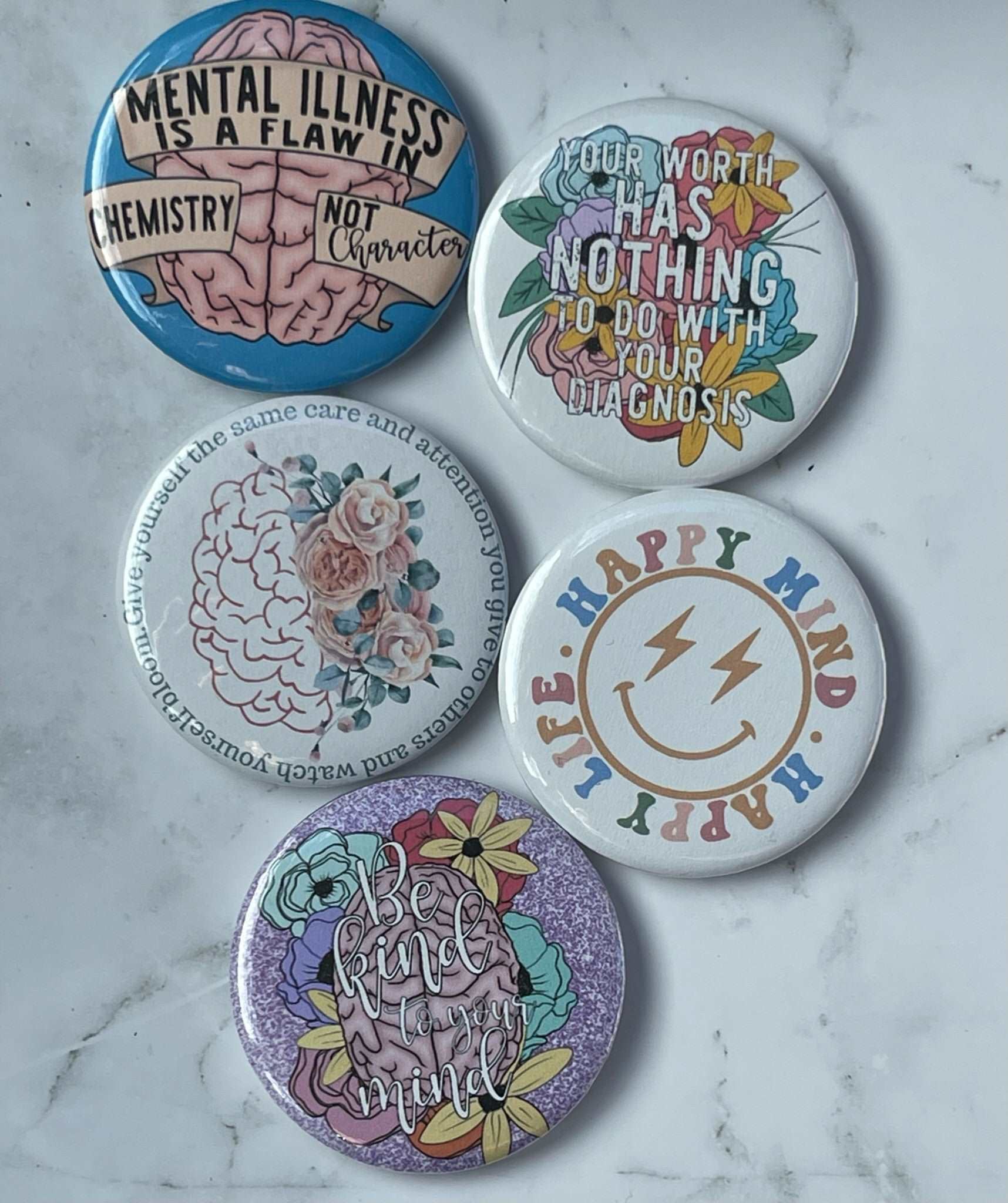 Be kind to your mind pin - MetalLadyBoutiqueMental health bundle