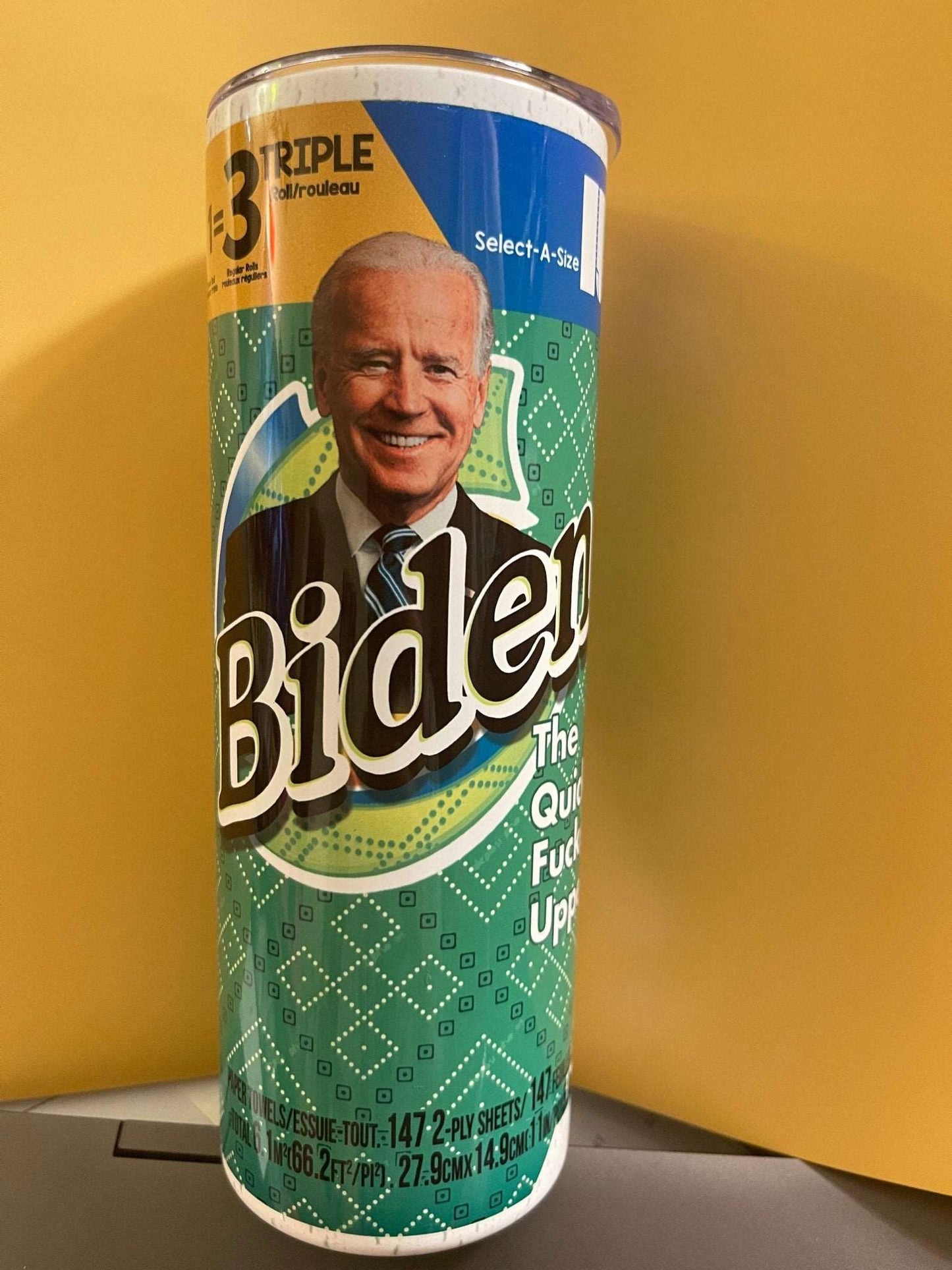 Biden, Quicker Fucker Upper 20 oz tumbler - MetalLadyBoutique