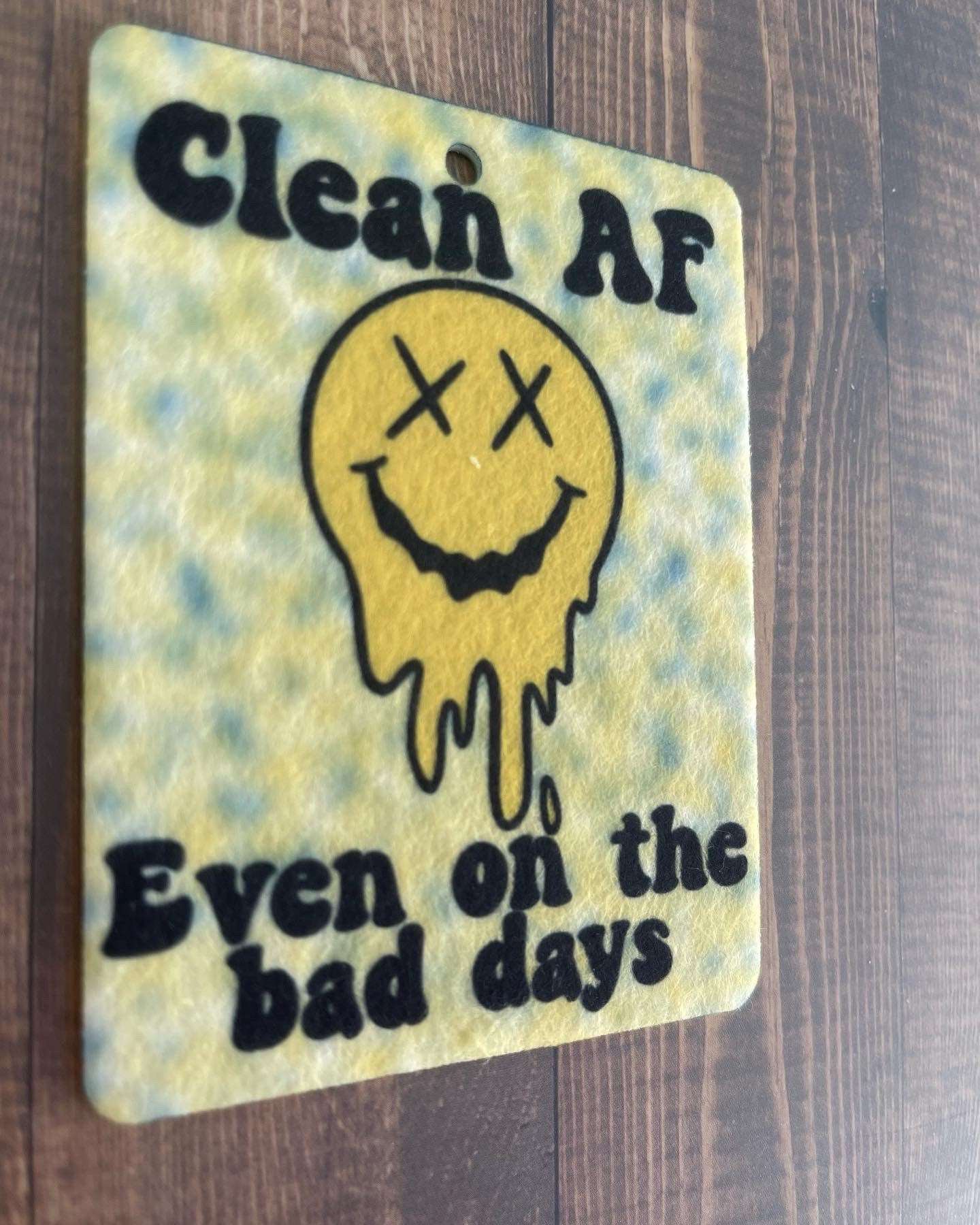 Groovy addiction recovery air freshener, Clean AF even on the bad days