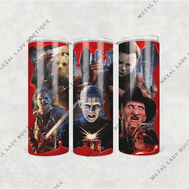 Horror Movie Tumbler, Halloween Horror Cup