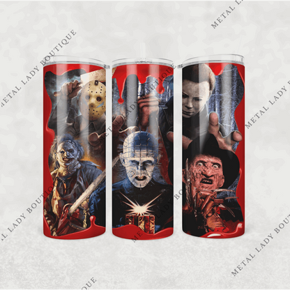 Horror Movie Tumbler, Halloween Horror Cup