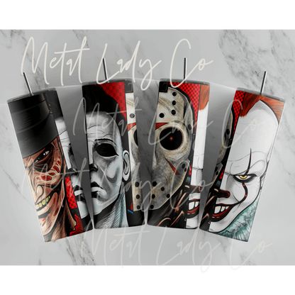 Cartoon horror tumbler