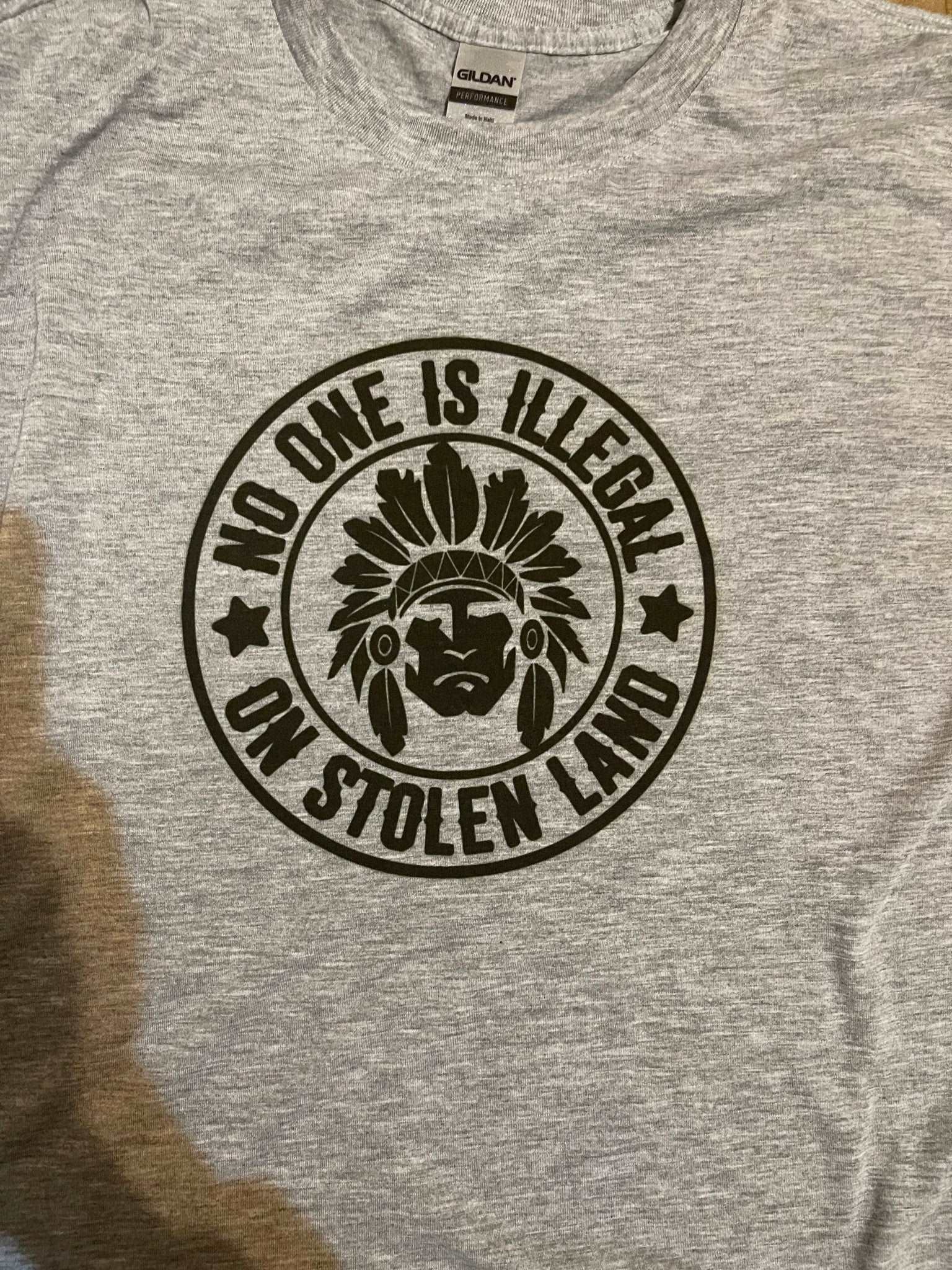 MMIW stolen land shirt native