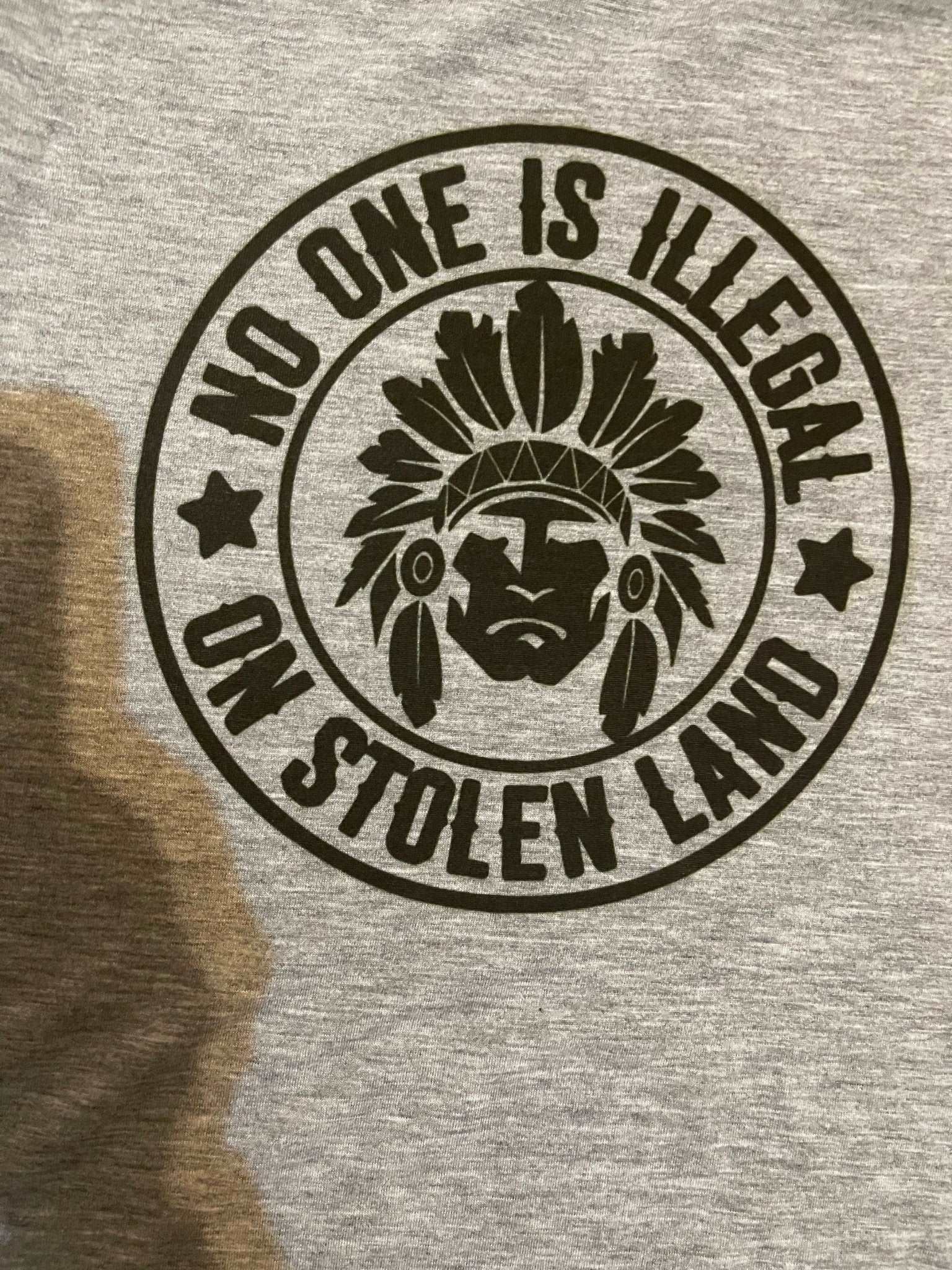 MMIW stolen land shirt native