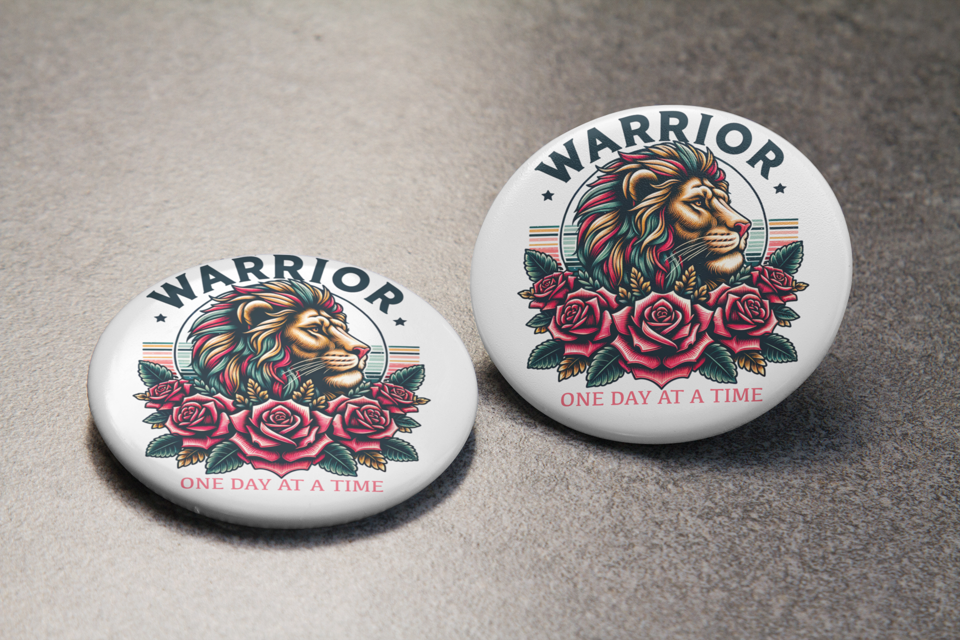 Warrior - One Day At a Time button