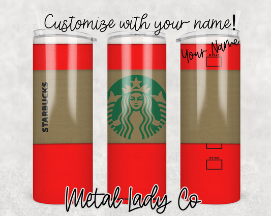 Red Starbucks Custom