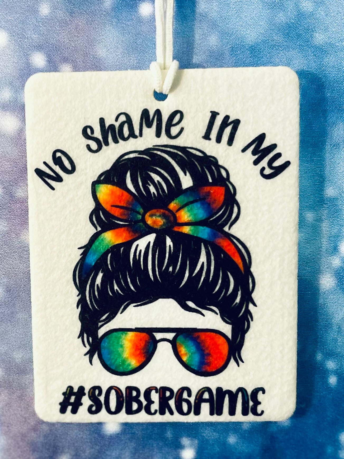 No Shame in My Sober Game Air Freshener 🍒🚫💊