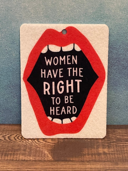 Women have the right to be heard