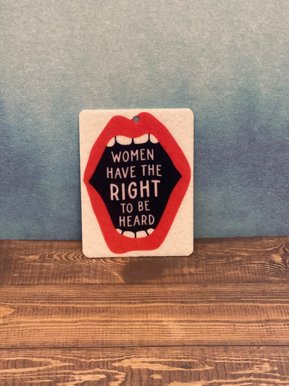 Women have the right to be heard