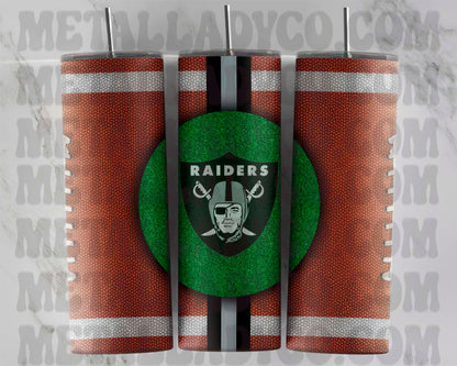 Raiders Football Tumbler