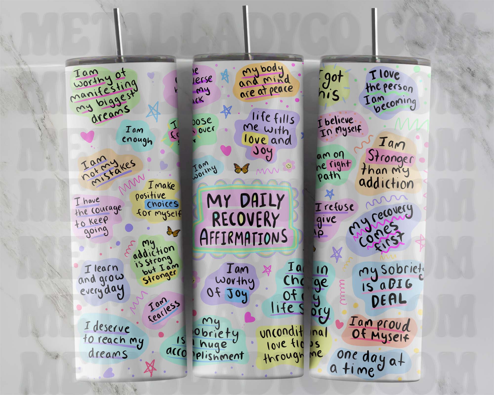 Recovery Affirmations - Affirmation Tumbler