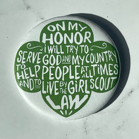 Girl scout promise pin