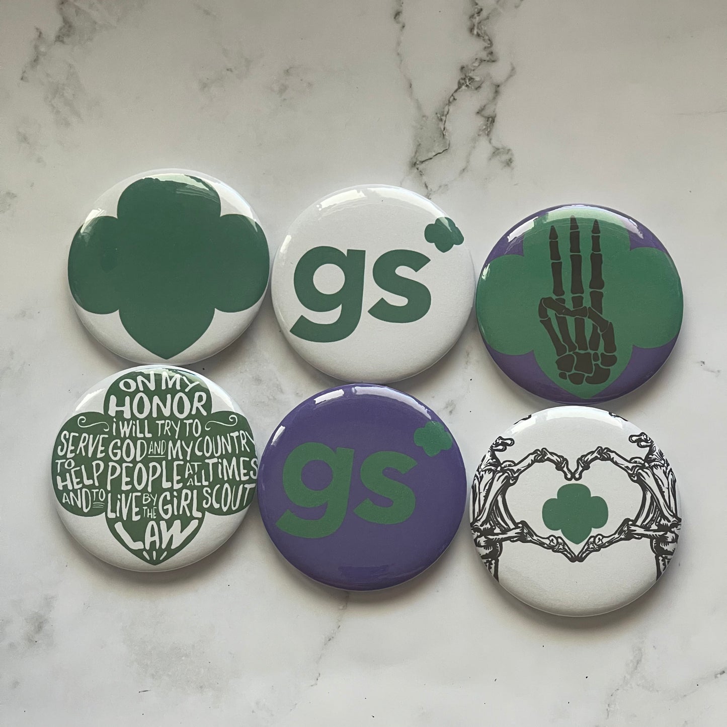 Girl Scout Cookie Pinback 32 piece