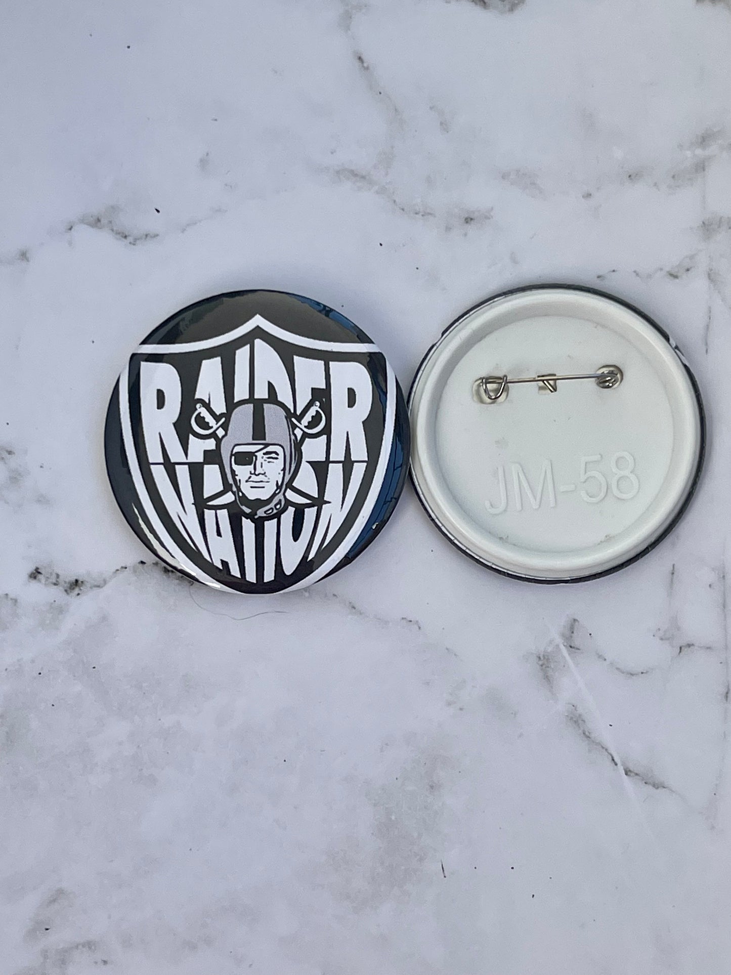 Las Vegas Raiders pinback button pack