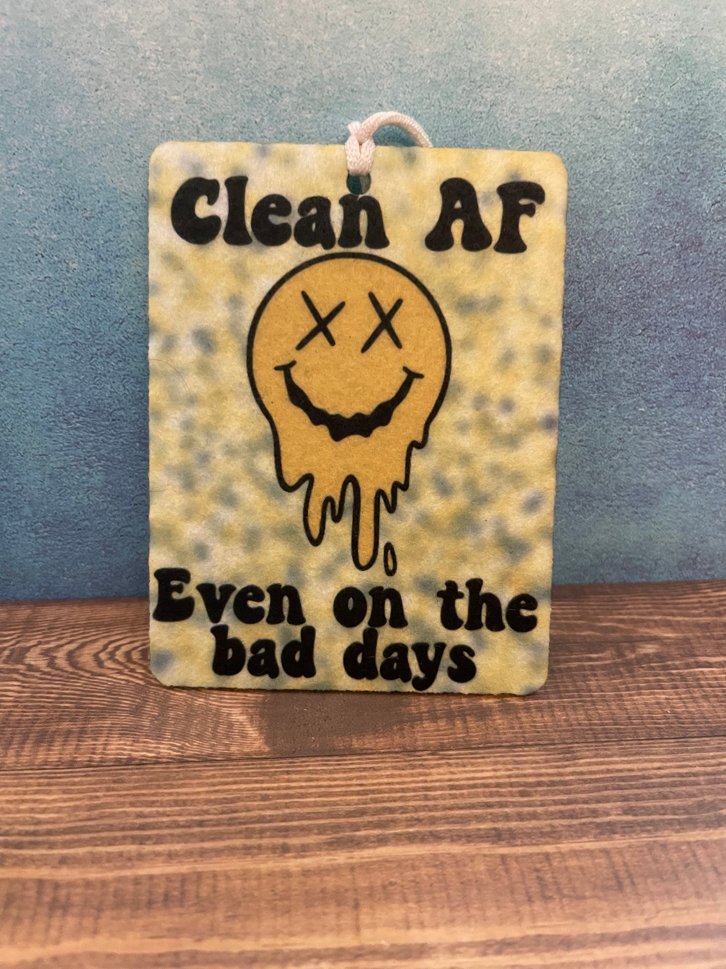 Groovy addiction recovery air freshener, Clean AF even on the bad days