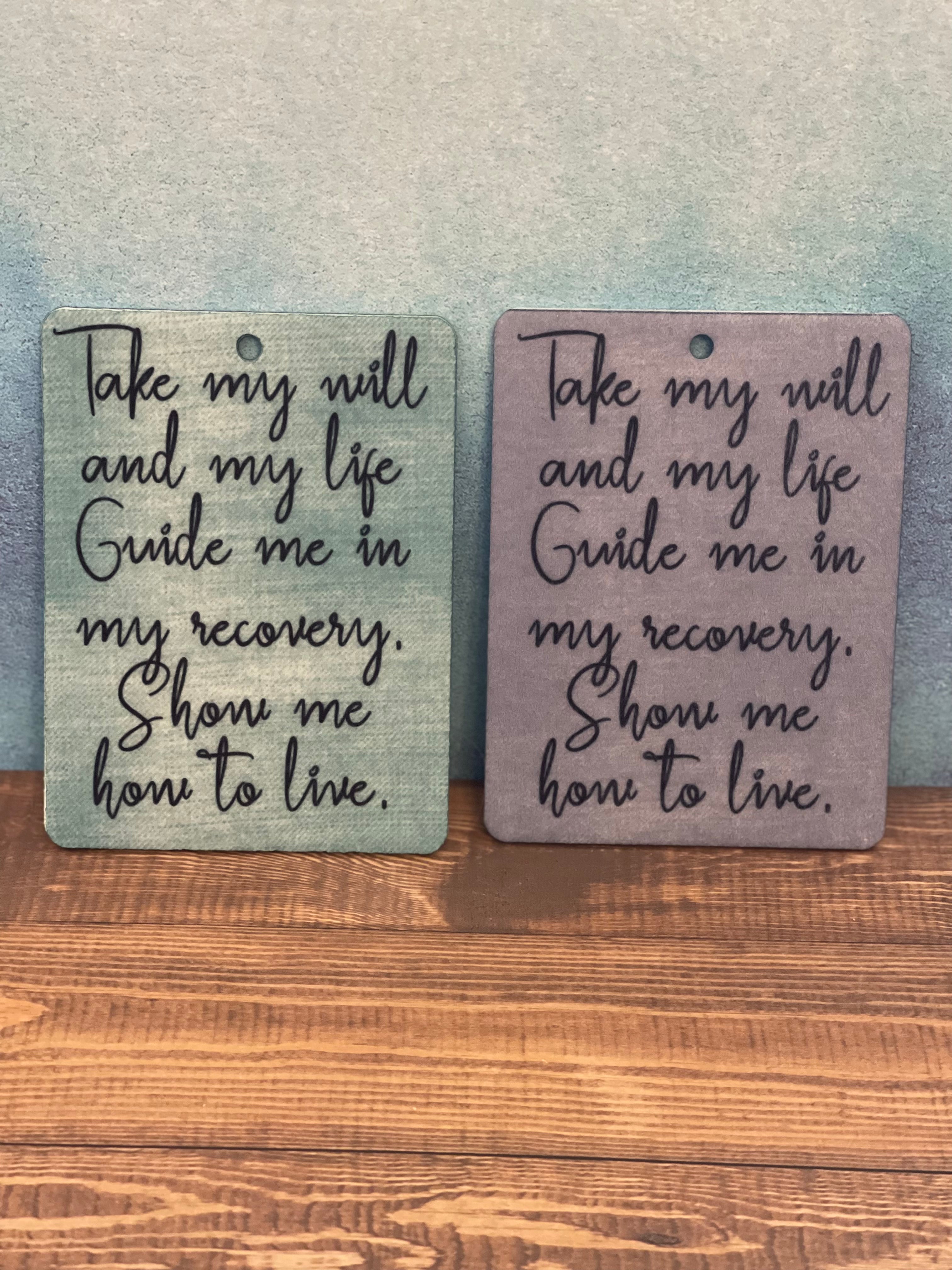 3rd step prayer car air freshener – MetalLadyCo