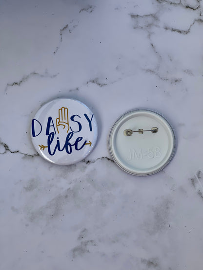 Daisy Life, Girl Scout Pinback Button Badge Pin