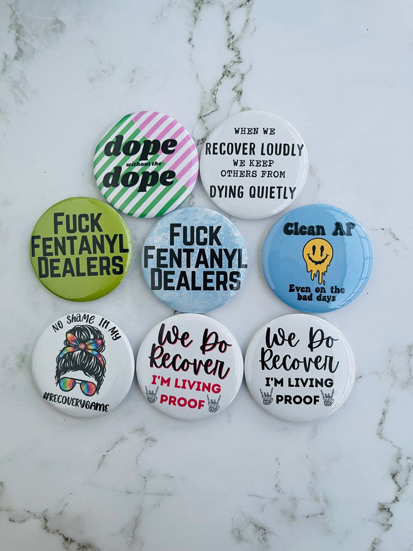 2.2 Inch Fuck Fentanyl Dealers Pinback Button