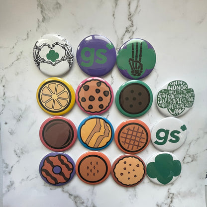 Girl Scout Promise 2.2 Inch Pinback Button