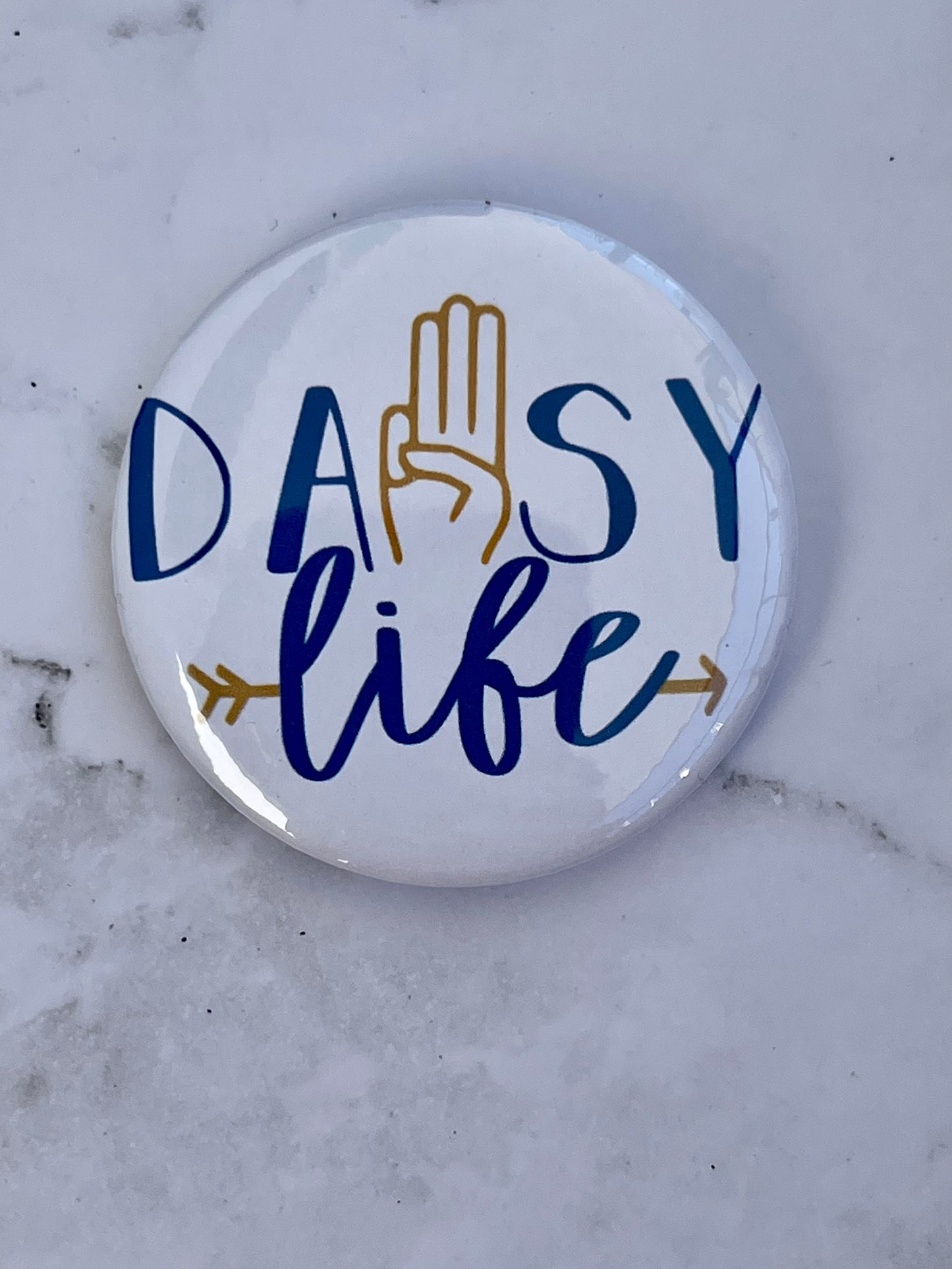 Daisy Life, Girl Scout Pinback Button Badge Pin