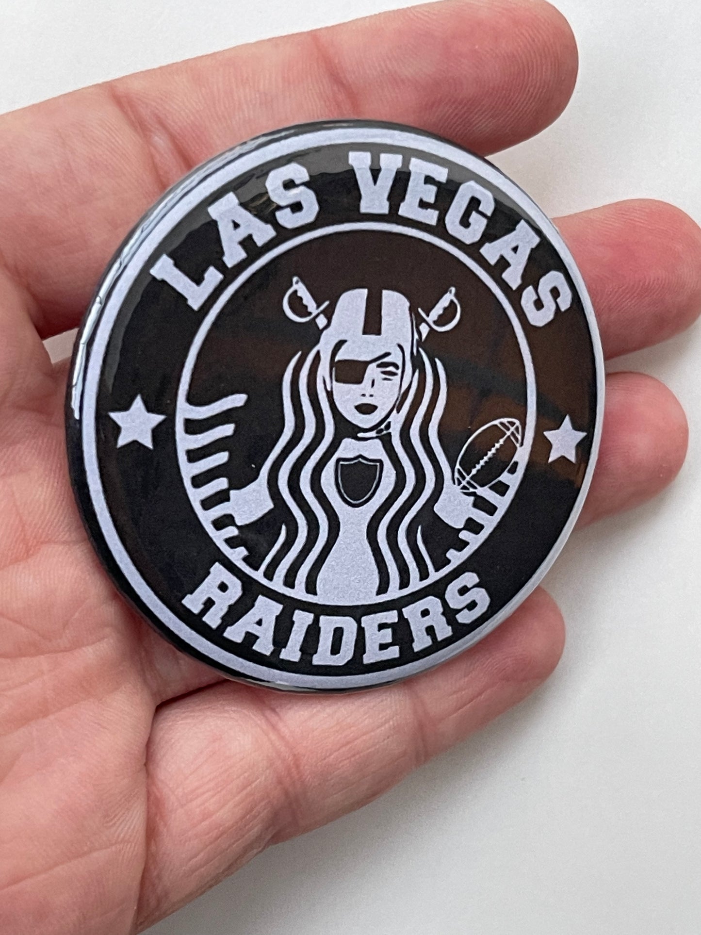 Las Vegas Raiders 2.2 inch pinback button