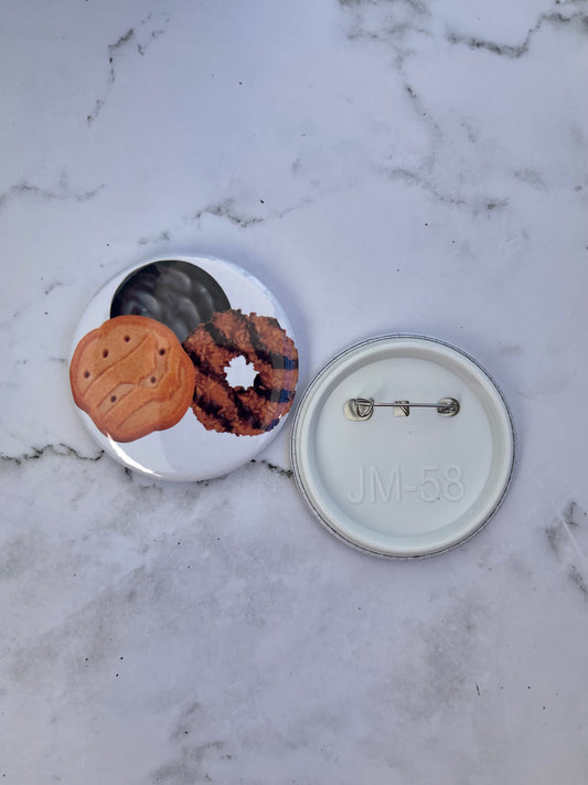 Girl Scout cookie pinback button