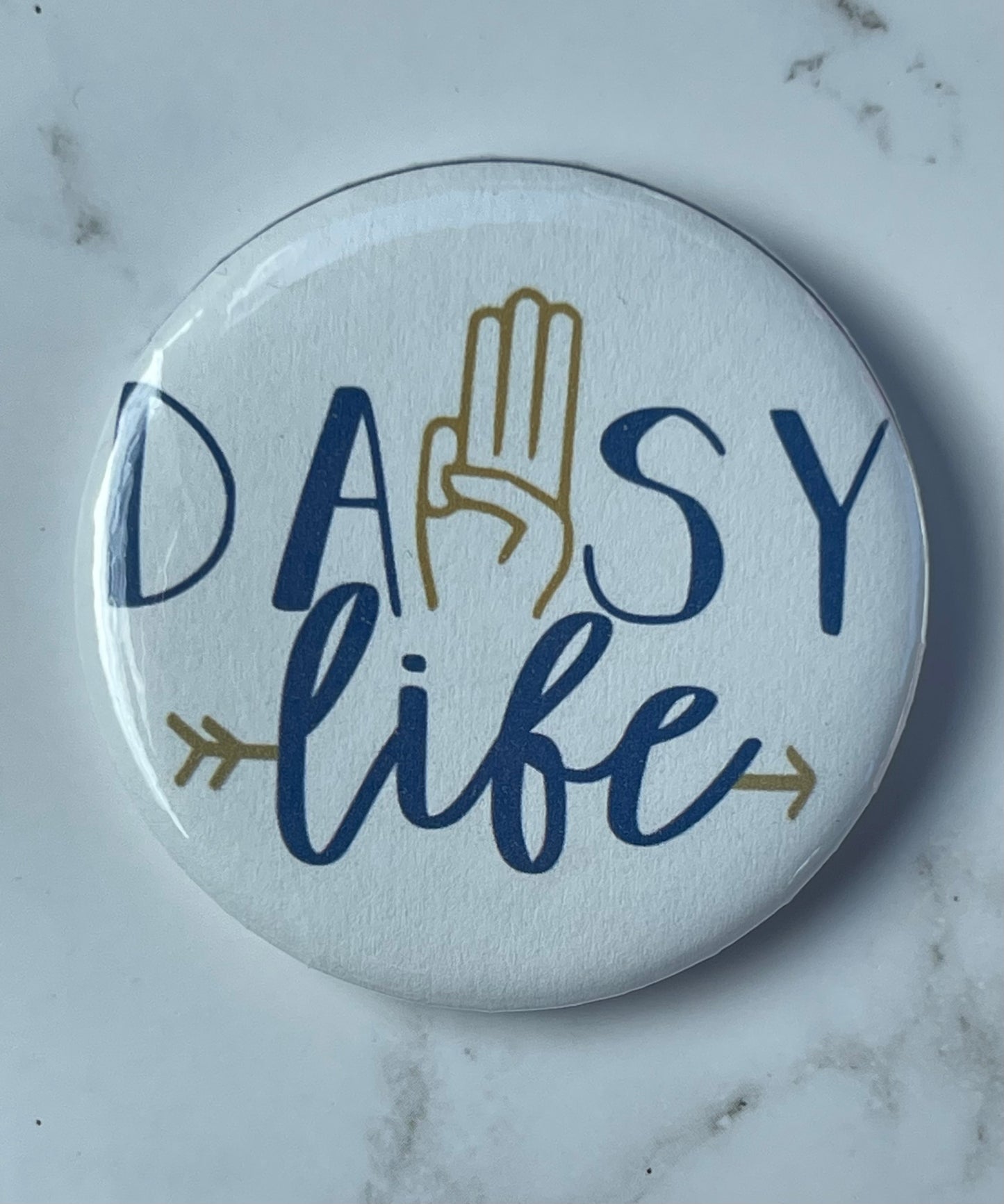 Daisy Life, Girl Scout Pinback Button Badge Pin