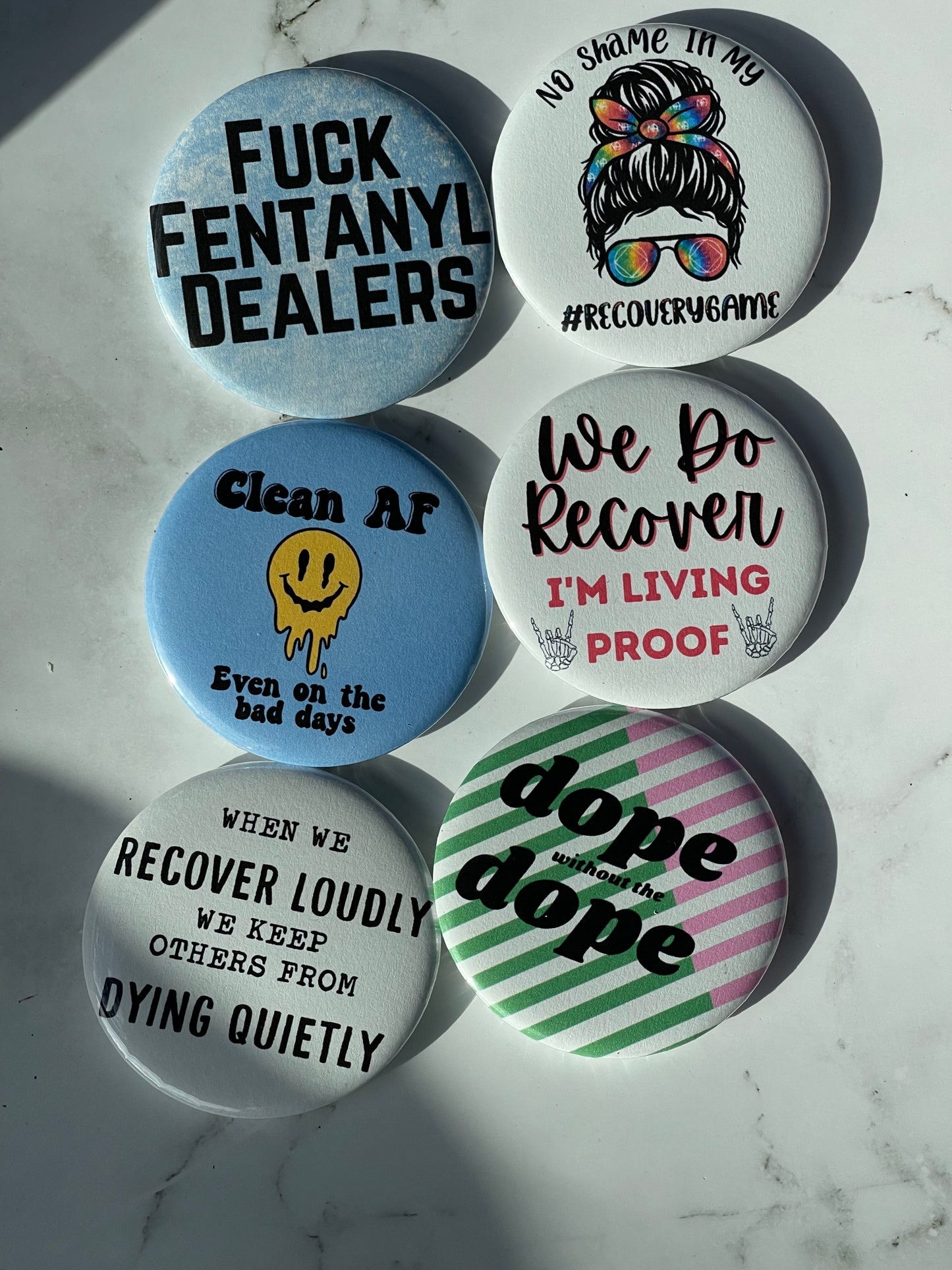 2.2 Inch Fuck Fentanyl Dealers Pinback Button