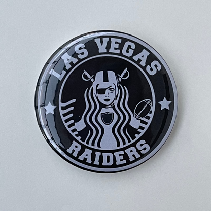 Las Vegas Raiders 2.2 inch pinback button