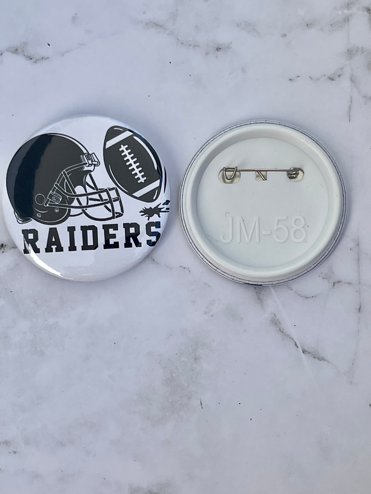 Las Vegas Raiders pinback button pack