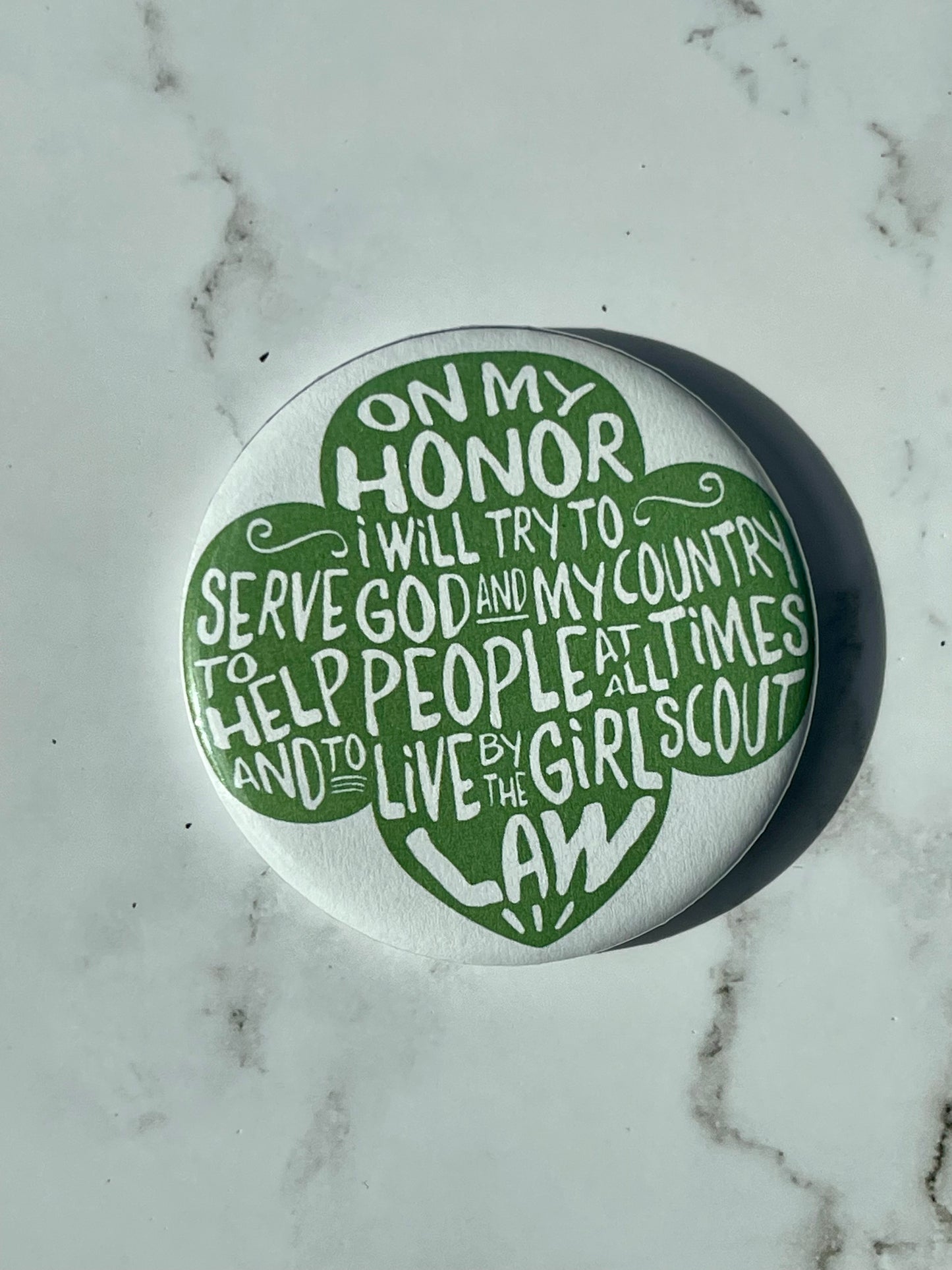 Girl scout promise pin