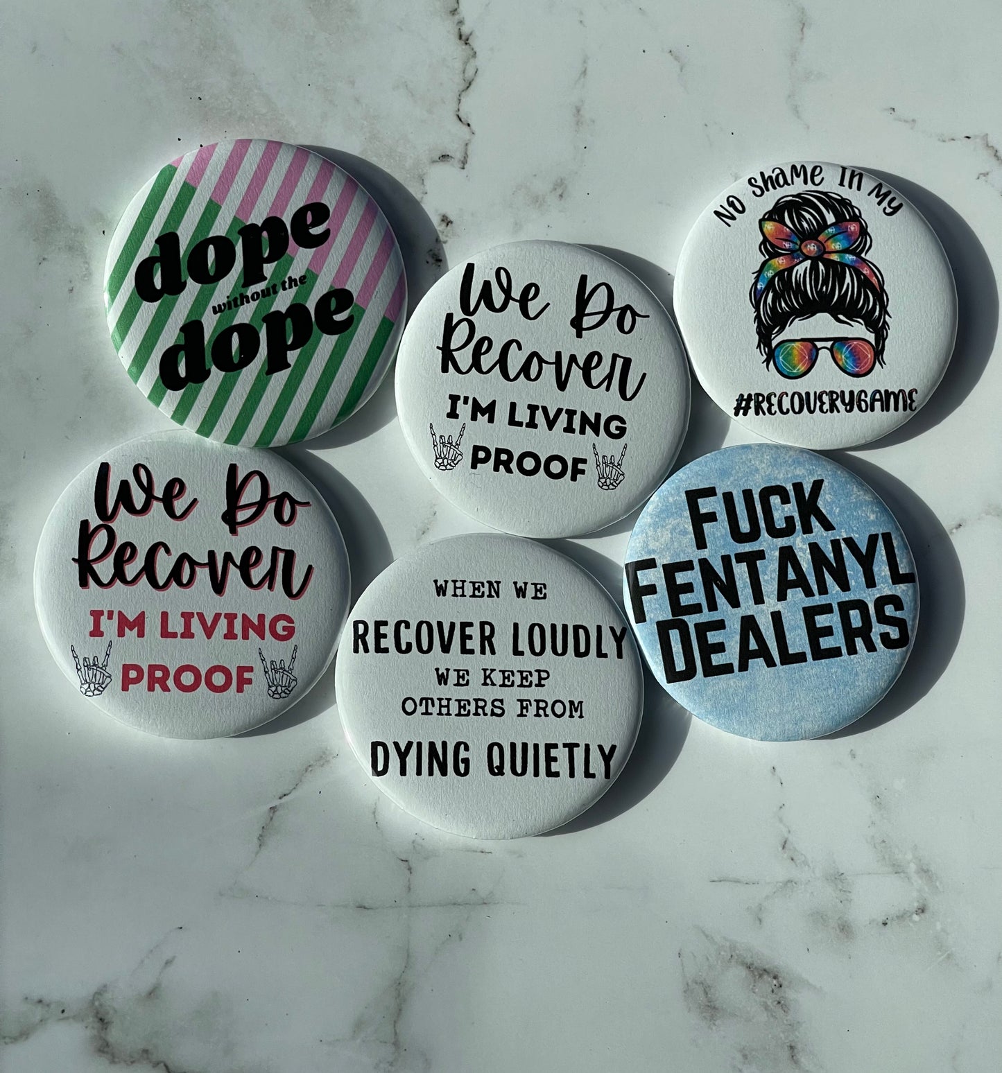2.2 Inch Clean AF, even on the bad days pinback button pin