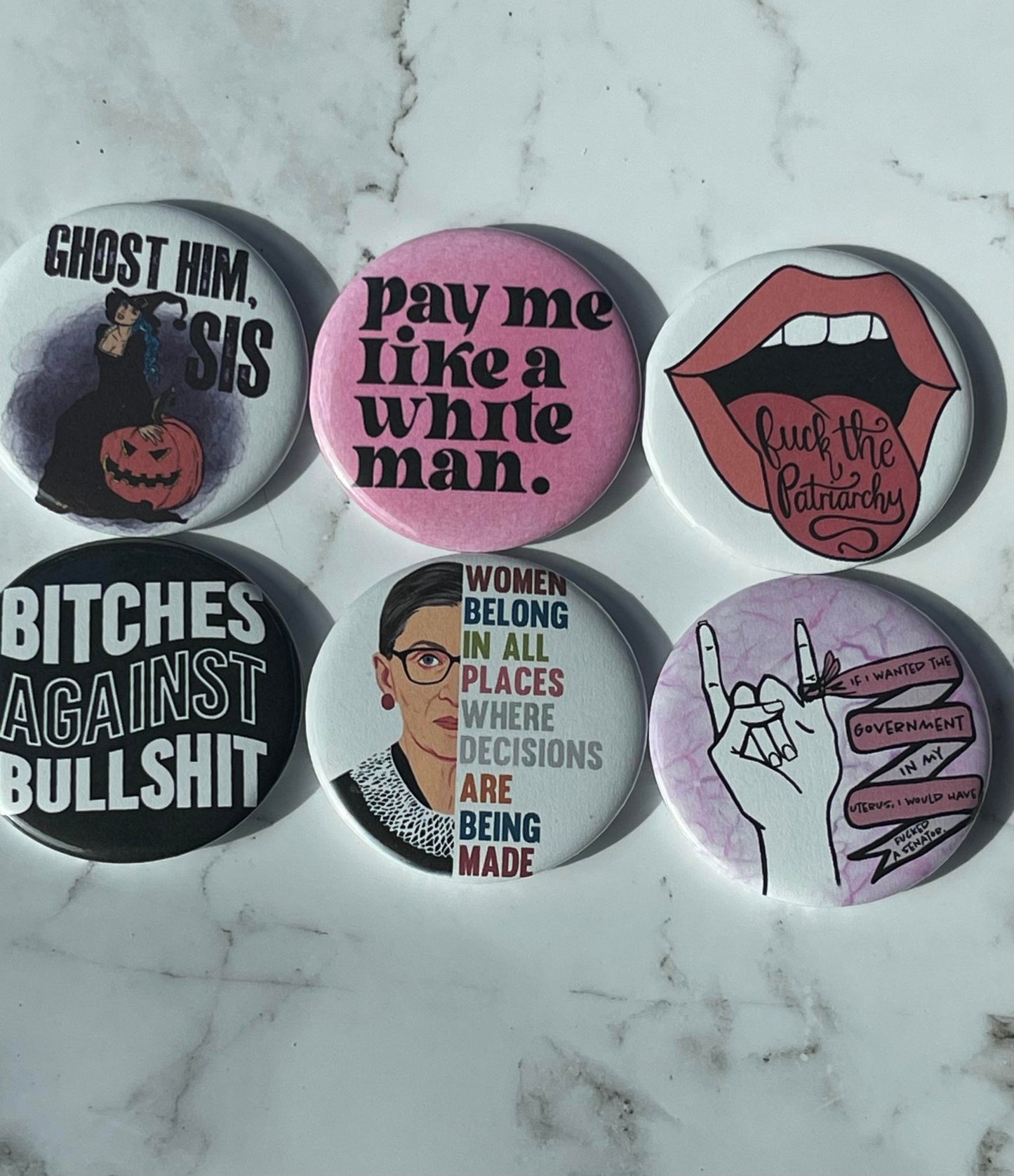 Pro choice RBG 2.2 Inch Pinback Button Pin