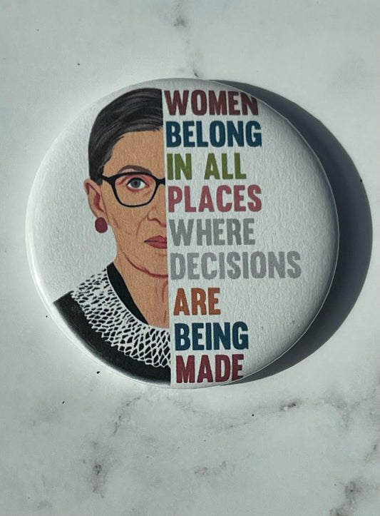 Pro choice RBG 2.2 Inch Pinback Button Pin