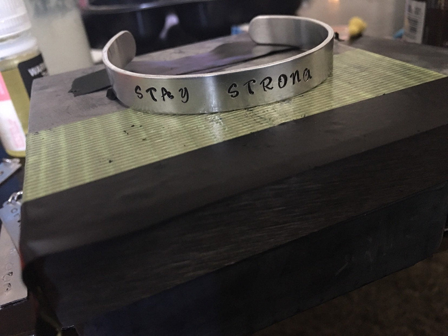 Stay strong handmade bracelet customize your own